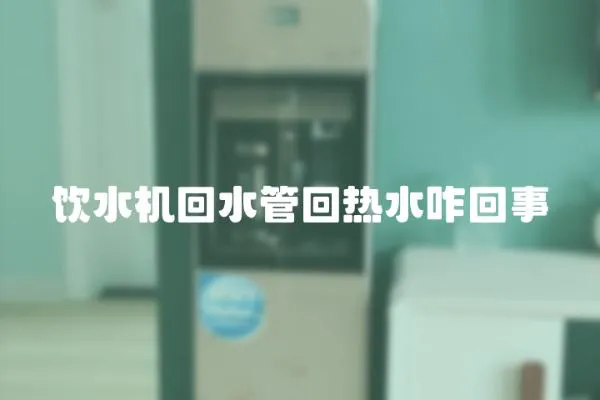 飲水機回水管回熱水咋回事