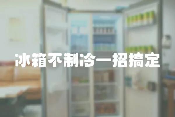 冰箱不制冷一招搞定