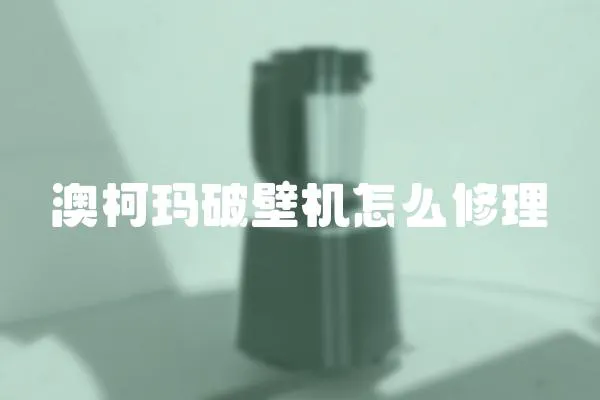 澳柯瑪破壁機(jī)怎么修理
