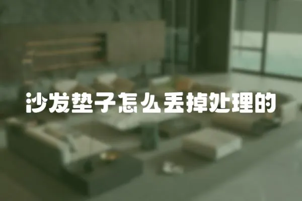 沙發墊子怎么丟掉處理的