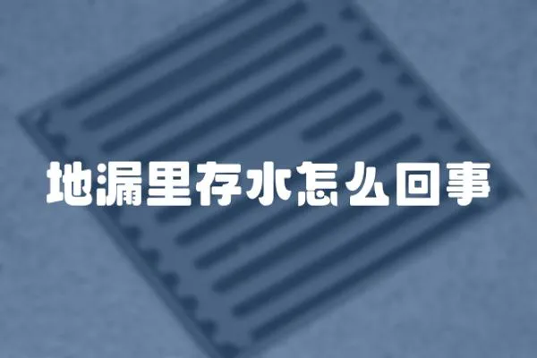 地漏里存水怎么回事