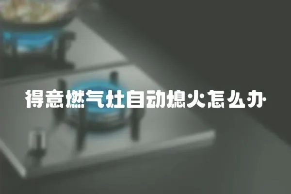 得意燃氣灶自動熄火怎么辦