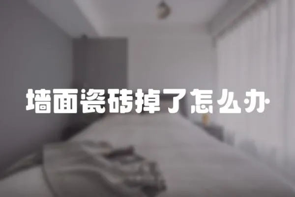 墻面瓷磚掉了怎么辦