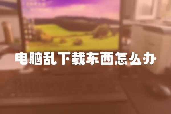 電腦亂下載東西怎么辦