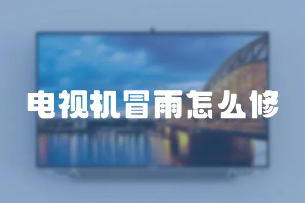 電視機(jī)冒雨怎么修