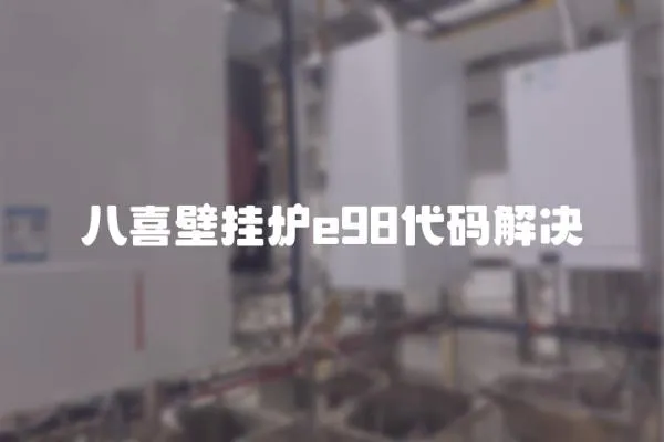 八喜壁掛爐e98代碼解決