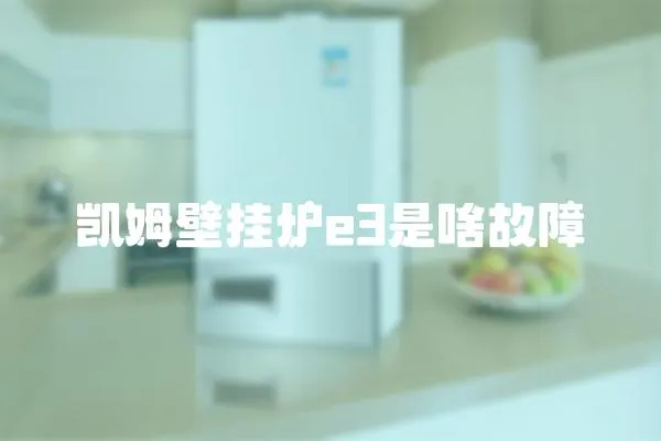 凱姆壁掛爐e3是啥故障