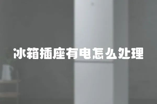 冰箱插座有電怎么處理