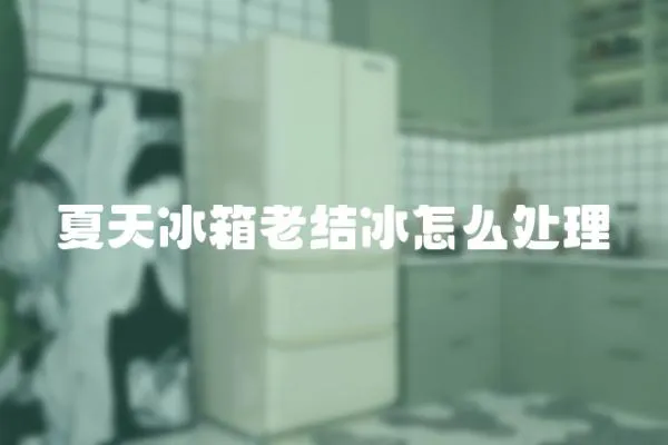 夏天冰箱老結冰怎么處理