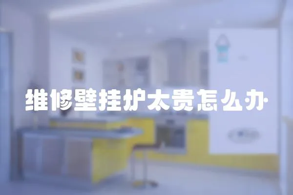 維修壁掛爐太貴怎么辦