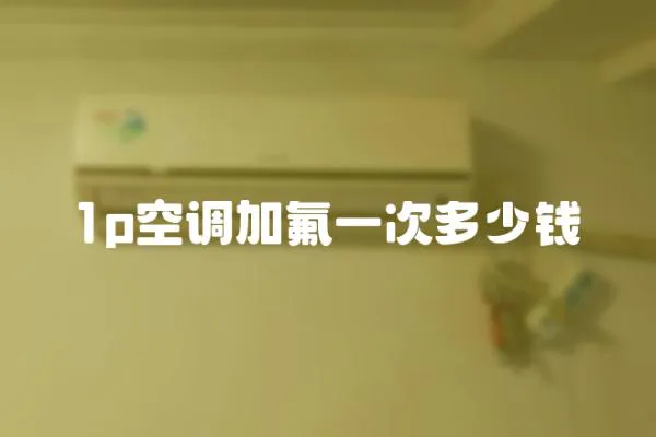 1p空調加氟一次多少錢