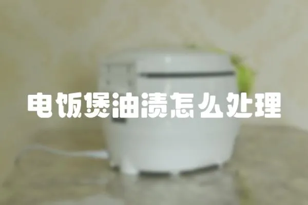 電飯煲油漬怎么處理