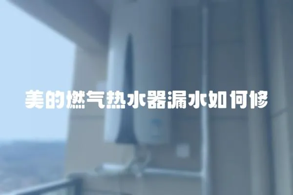 美的燃氣熱水器漏水如何修