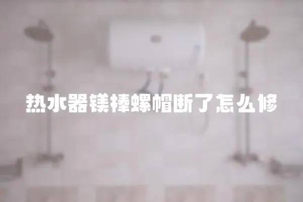 熱水器鎂棒螺帽斷了怎么修