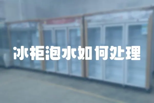 冰柜泡水如何處理