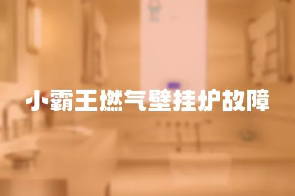 小霸王燃氣壁掛爐故障