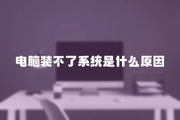 電腦裝不了系統(tǒng)是什么原因