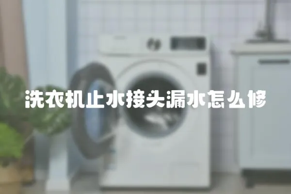 洗衣機(jī)止水接頭漏水怎么修