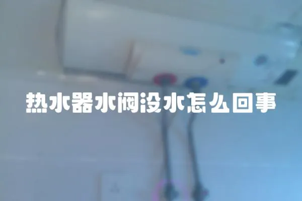 熱水器水閥沒水怎么回事