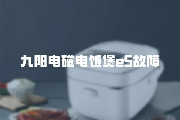 九陽電磁電飯煲e5故障