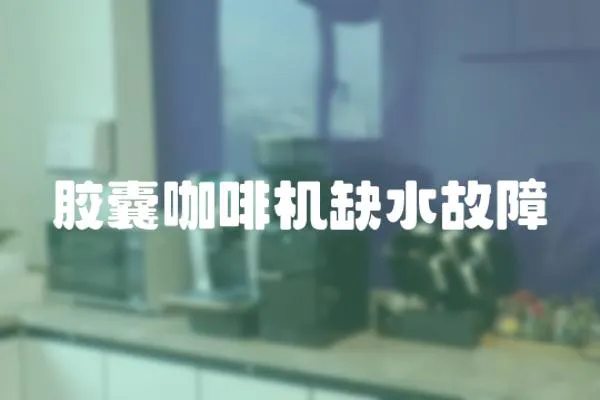 膠囊咖啡機缺水故障