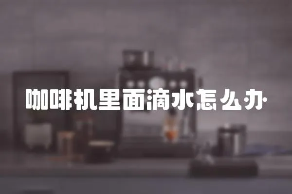 咖啡機里面滴水怎么辦
