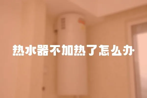 熱水器不加熱了怎么辦
