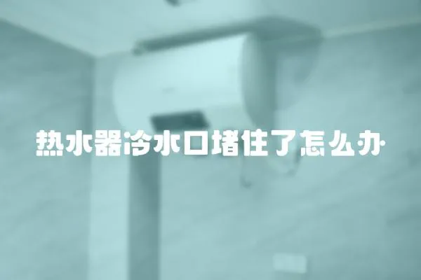 熱水器冷水口堵住了怎么辦