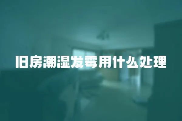 舊房潮濕發霉用什么處理