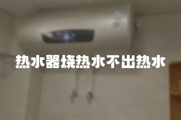 熱水器燒熱水不出熱水