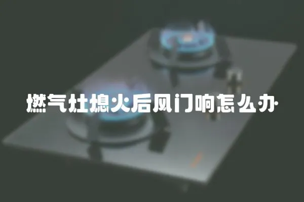 燃氣灶熄火后風(fēng)門響怎么辦