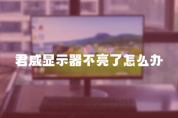 君威顯示器不亮了怎么辦