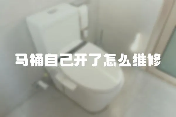 馬桶自己開了怎么維修