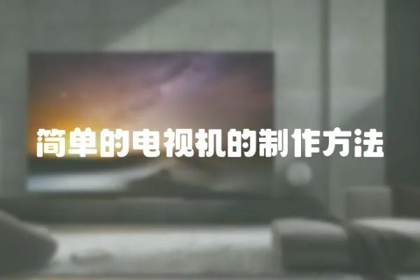 簡單的電視機的制作方法