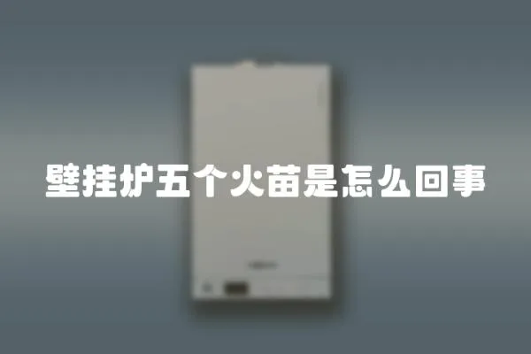 壁掛爐五個火苗是怎么回事