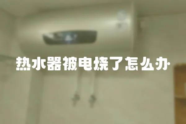 熱水器被電燒了怎么辦