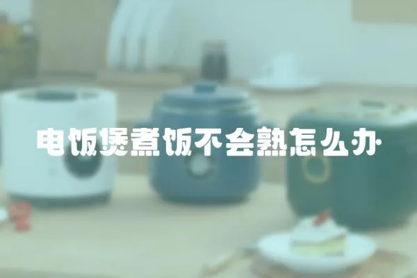 電飯煲煮飯不會熟怎么辦