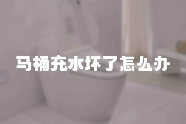 馬桶充水壞了怎么辦