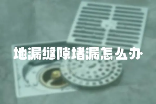 地漏縫隙堵漏怎么辦