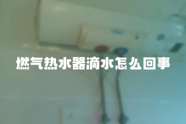 燃氣熱水器滴水怎么回事
