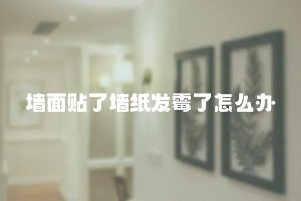 墻面貼了墻紙發(fā)霉了怎么辦