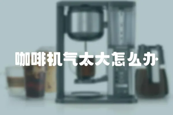 咖啡機氣太大怎么辦