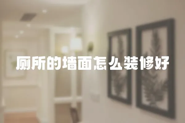 廁所的墻面怎么裝修好