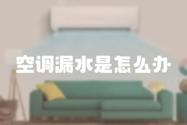 空調(diào)漏水是怎么辦