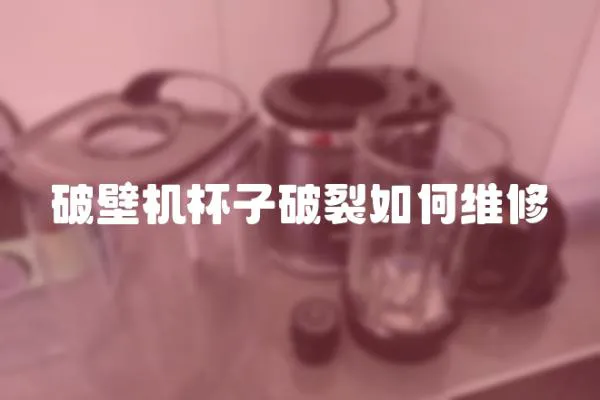 破壁機杯子破裂如何維修
