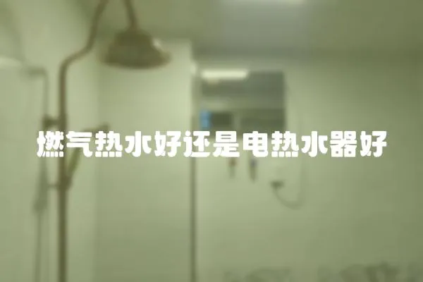 燃?xì)鉄崴眠€是電熱水器好