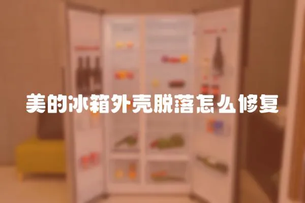 美的冰箱外殼脫落怎么修復