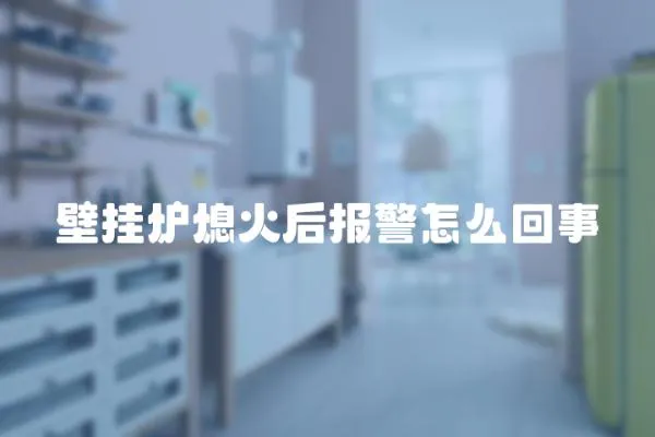 壁掛爐熄火后報警怎么回事