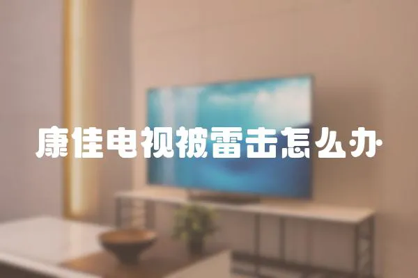 康佳電視被雷擊怎么辦