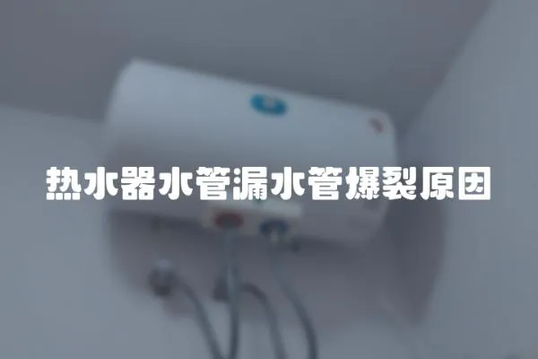 熱水器水管漏水管爆裂原因